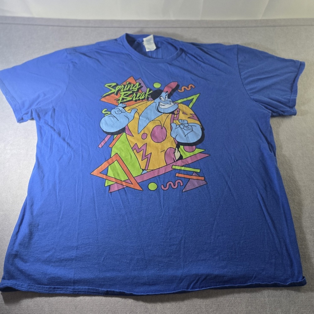 Disney Aladdin SPRING BREAK  Retro T-shirt Bright Colors Retro 2XL
